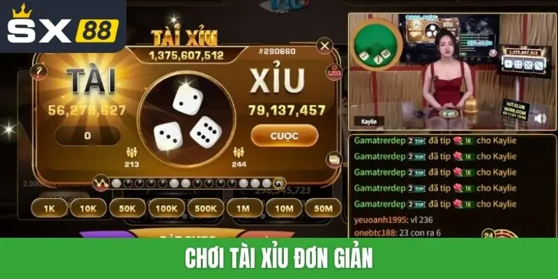 Chơi Tài xỉu đơn giản